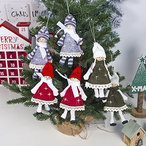 Kuglice na vratima božićne ukrase tkanina božićna vunena lutka kreativna privjeska za božićno drvce ukrasi za vrata božićni vijenac