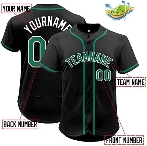 Prilagođeni mrežasti bejzbol dres zakopčava sportsku košulju s personaliziranim vezenim brojem imena za muškarce / žene / mlade