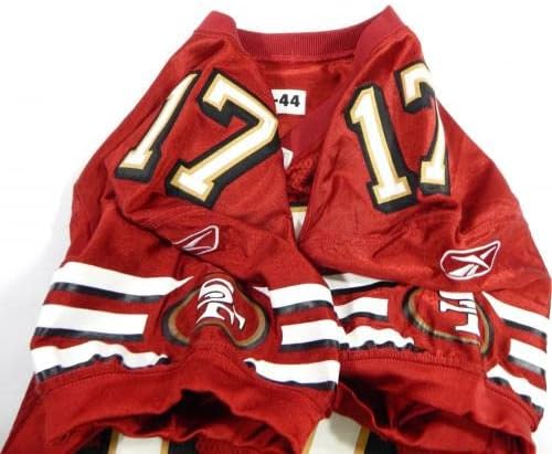 2007. San Francisco 49ers Chris Weinke 17 Igra izdana Red Jersey 44 DP37126 - Nepotpisana NFL igra korištena dresova