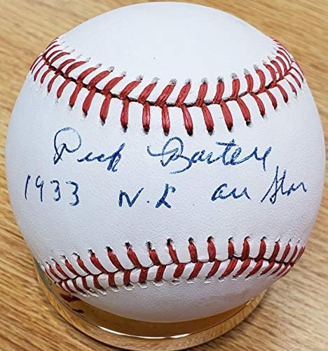 Autografirani Dick Bartell 1933. NL All Star Rawlings Službena baseball Nacionalna liga - Autografirani bejzbol