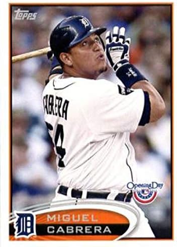 Dan otvaranja Topps-a za 2012. godinu 55 Miguel Cabrera Tigers MLB bejzbol kartica NM-MT