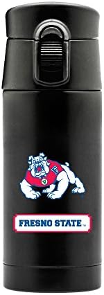NCAA Fresno State Bulldogs 13oz Termos s dvostrukim zidom od nehrđajućeg čelika, mat crna