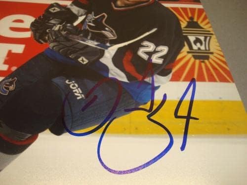 Daniel Sedin potpisao je Vancouver Canucks 8x10 Fotografirani PSA/DNA CoA 1d - Autografirane NHL fotografije