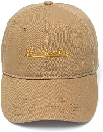 CIJIA -CIJIA muški bejzbol kape za los Angeles City - CA vezeni tati šešir oprani pamučni šešir