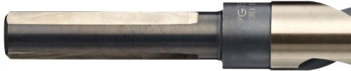 YG-1 D1191 Velika brzina čelika podijeljena točka 3 ravna crno/zlatno srebrno/deming bušilica, 118 stupnjeva, 51/64 duljina promjera