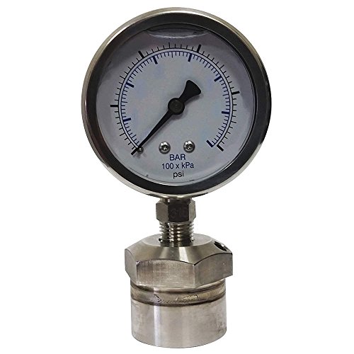 Istinski temperament/ames - KC301L25160/DSM3511 - mjerač tlaka, raspon od 0 do 160 psi, 1/4 FNPT, 1,60% točnost mjerača