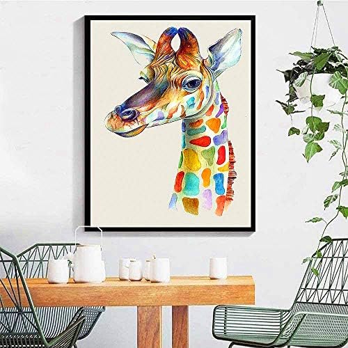 Unutra DIY dijamantni setovi za slikanje za odrasle pune bušilice bojom žirafnom s dijamantima žiraffe rhinestone vezenje slike cross
