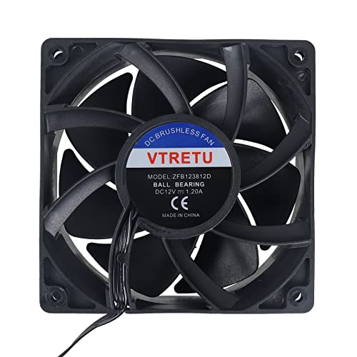 VRTUTU ventilator za hlađenje rudarstva, napredni tihi ventilator za računala i poslužitelje 5000 o / min, 110V ~ 240V, 4 pin, DC