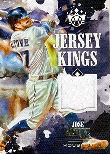 Jose Altuve igrač istrošen Jersey Patch Baseball Card 2018 Panini Diamond Kings jkja - MLB igra korištena dresova