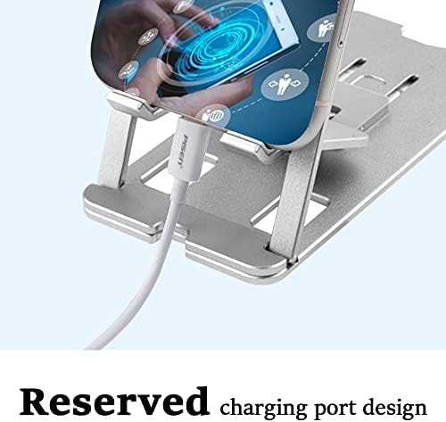 Vecofo sklopivi stalak za mobitele, prijenosni držač mobilnog telefona za stol s podesivim kutom, mali držač za mobitel za dizajn džepa