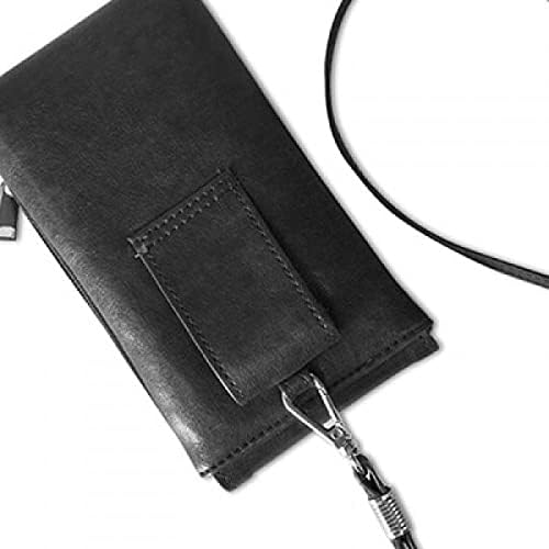 Zdravo svijet mongol art deco poklon modni telefon torbica za novčanik viseće mobilne vrećice crni džep