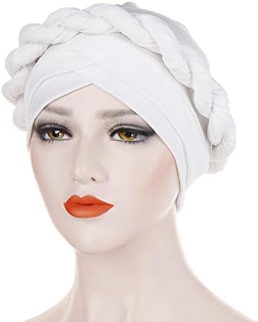 Unaprijed vezani kemoterapije za rak za kosu za kosu šeširi afričke žene turban kapica upletena pletenica omota