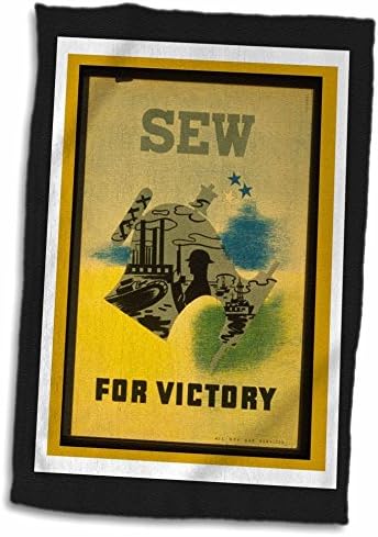 3Drose Florene 1930 -ih i 40 -ih - WPA Sew for Victory War poster - ručnici