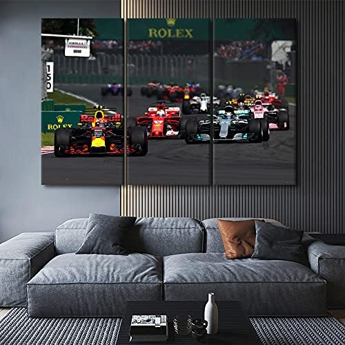 Rustikalni dekor za dom F1 Uredba za trkačke automobile za dnevnu sobu F1 Grand Prix zidna umjetnička patima Slike Sportske automobile