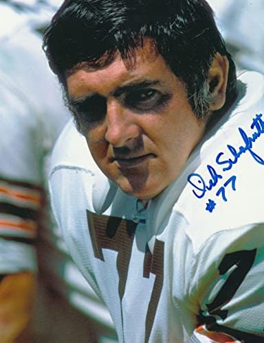 Dick Schafrath Cleveland Browns Action potpisan 8x10 - Autografirane NFL fotografije