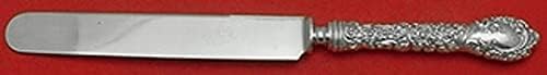 Obični nož od srebra od srebra tupi 8 7/8 vintage pribor za jelo