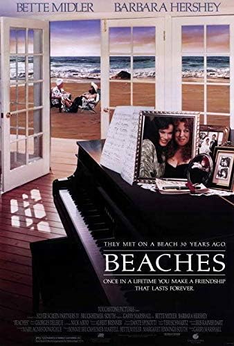 Sava 66203 Plaže filma Bette Midler, Barbara Hershey Decor Wall 16x12 Print plakata