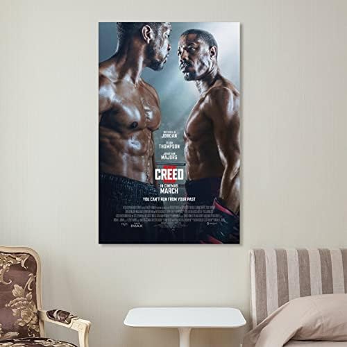 Filmski plakati Creed III 2023 Plakati platno zidne umjetničke otiske za zidni dekor dekor dekor spavaće sobe Pokloni plakati 24x36Inch