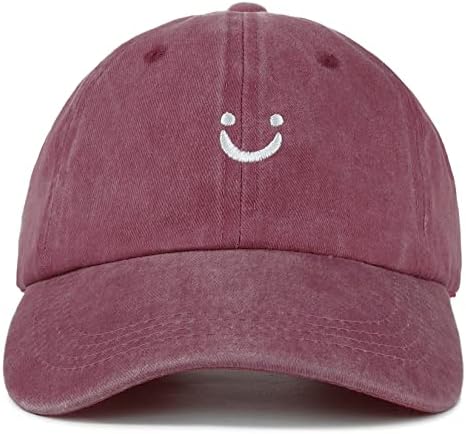 Komorebi Smiley Face bejzbol kapica unisex osmijeh bejzbol šešir za žene podesivi tati šeširi sunčevi protecija trkaća kape