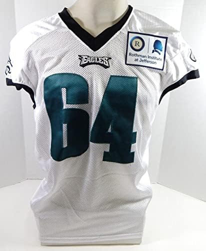 2015. Philadelphia Eagles 64 Igra izdana bijela vježba dres na imenu R 54 1 - Nepotpisana NFL igra korištena dresova
