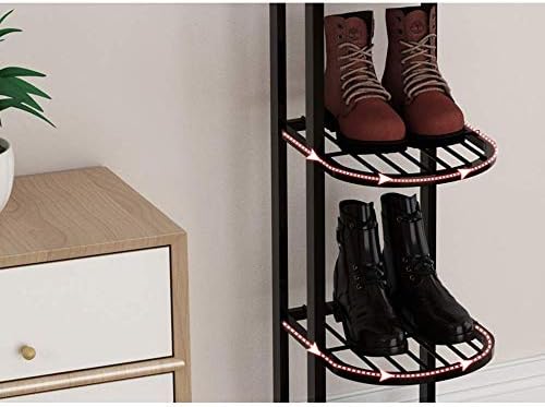 Whlmyh, jednostavni stil stalak za cipele, stalak za skladištenje cipela Vertikalni uski metalni višeslojni stalak za završnu obradu