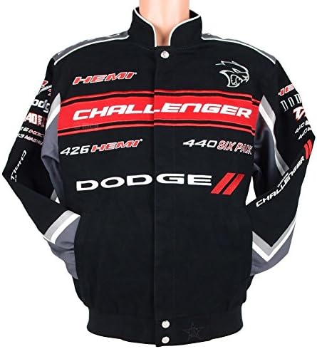 Dodge Challenger Collage Mens Black Twill jakna od JH Design