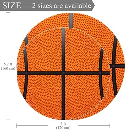Llnsupply velika veličina 5 ft okrugla dječja igra za igralište košarka košarka narančasta sportska vrtića prostirka non Slip Kids
