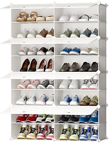 Joiscope stalak za cipele, 8 slojeva 32 parova ormar za skladištenje cipela, Organizator police za cipele za slobodno stajaće čizme