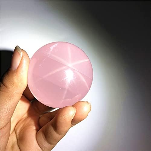 Binnanfang ac216 1pc prirodna ruža kvarc sfera zacjeljivanje kristalne zvijezde bljeskalica mineralni mineralni dragulj čakra reiki