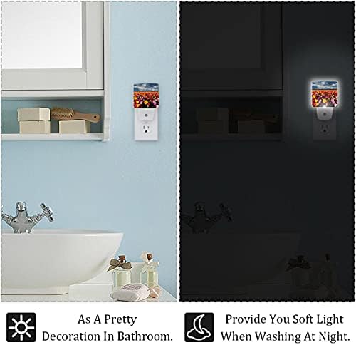 Plug-in LED noćno svjetlo s automatskim senzorom od sumraka do zore Ukrasno noćno svjetlo za spavaću sobu, kupaonicu, kuhinju, hodnik,