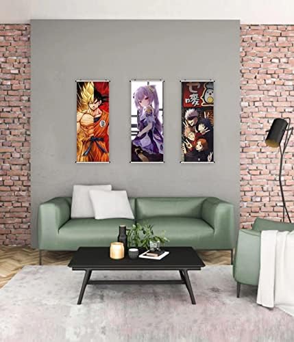 Anime zidni zid zid viseći plakat | Japanski manga viseći zidni umjetnički dekor, 15,7x39,3inch/40x100cm
