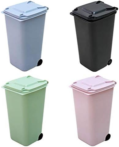 ; 4pcs stolna mini kanta za smeće mala kanta za smeće na pločniku plastična kanta za smeće mali držač za smeće na radnoj površini šalica
