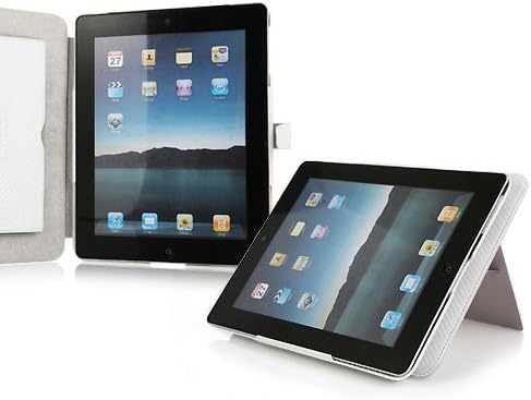 Zenus iPad 2 kožna futrola, Prestige originalna kućišta od ugljične kože, bijela, originalna koža Z318ip2