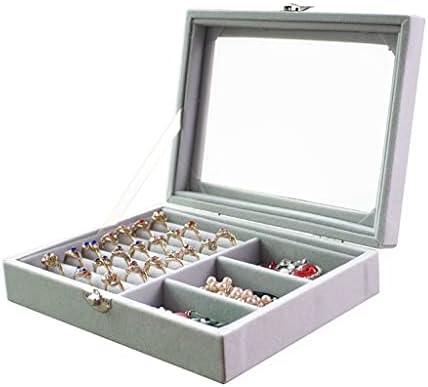 Kutija za nakit od flanela otporna na prašinu, kutija za pohranu prstena, ženski organizator nakita za naušnice