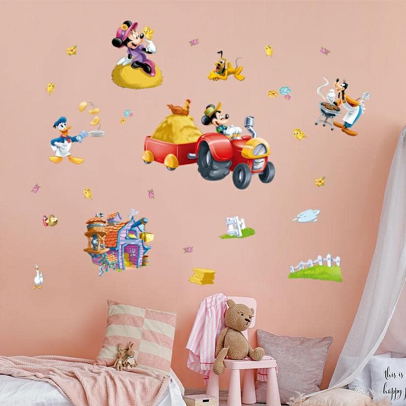 Miki i Minnie Zidne naljepnice 3. dječja crtana uklonjiva zidna naljepnica dekor dječje sobe dječja igraonica