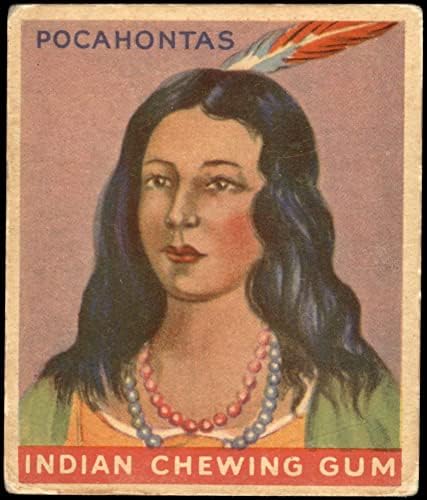 1933. Goudey Indijska guma 33 Pocahontas Good