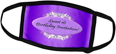 3Drose Edmond Hogge JR rođendani - Purple Sweet 16 Pozivnice za rođendan - Obuke za lice