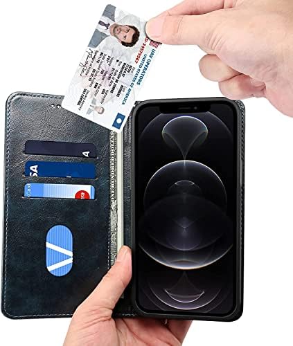 Torbica za novčanik od 14 do 14, vrhunska vintage flip torbica od PU kože s postoljem za držač kartice i čvrstim magnetskim zatvaračem,