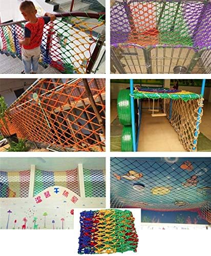 Sigurnosna mreža za djecu od 10 cm, Ukrasna mreža za vrtić, zaštitna mreža za balkon, ljestve u boji, mreža protiv pada, mreža za ogradu