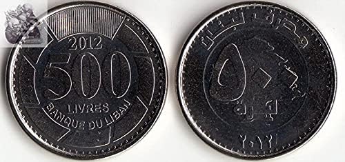 Nova azijska Libanon 500 River 2012 Nova kolekcija stranih kovanica