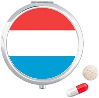 Luksemburška nacionalna zastava europska zemlja Futrola za tablete džepna kutija za pohranu lijekova spremnik za doziranje