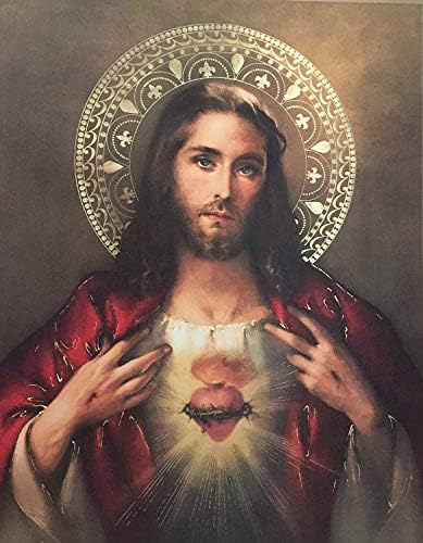 Sveto Srce Isusova plakata, 13 x 17 - napravljeno u Italiji