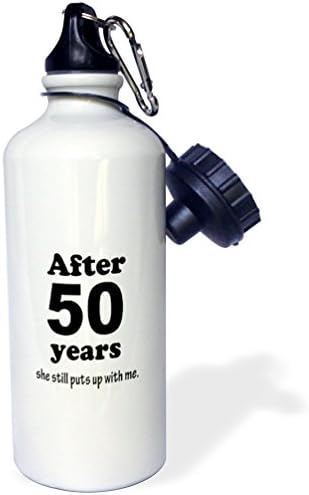 3Drose Nakon 50 godina još uvijek me stavlja Sportska boca vode, 21 oz, bijela