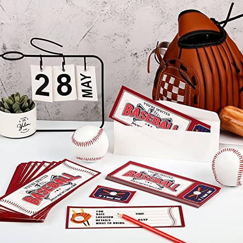 50 komada Baseball rođendanske pozivnice s omotnicama pozivnice za baseball zabavu sportske tematike pozivnice za rođendane za dječake