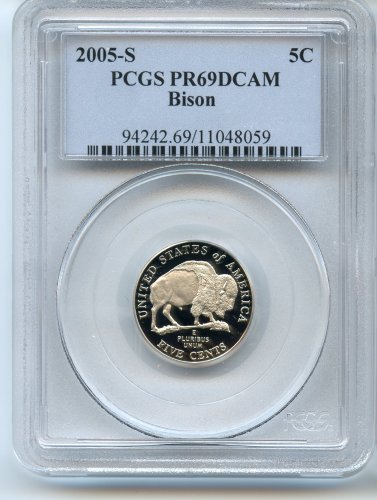 2005 PCGS BIson Nickel Proof MS69 Deep Cameo