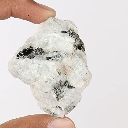 Gemhub aaaa i vrlo prirodna bijela duga kalcite 429.40 karata certificirani kamen zacjeljivanje kristala bijela duga duga kalcit grubi