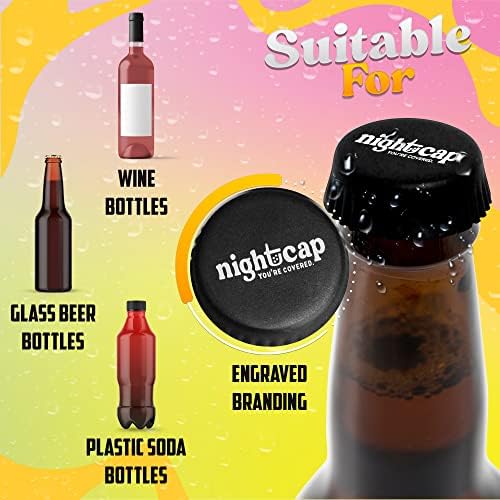 Noćni kap sprječava špijuni pića - poklopci silikonskih boca kako bi se uklopile staklene vrhove boca piva, boce vina i plastične boce