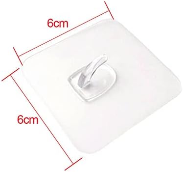Zukeeyj vješalice 10pcs Male zidne kuke vodootporna samo -ljepljiva kuka za ručnike prozirna vješalica za kuku za ključ kupaonice tuš