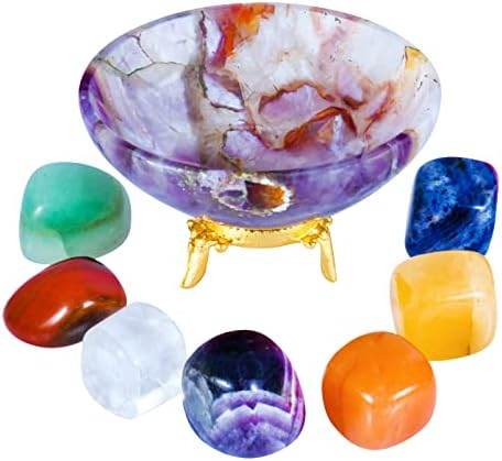 Ametist Crystal Bowl - Scrying Bowl - Helling Crystals - Gemstotes and Crystals - Zdjela za kristalno punjenje - zdjela s draguljima