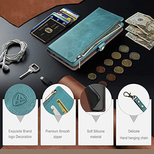 XcaseBar za Samsung Galaxy a a53 5G torbica-novčanik na munje 【Zaključavanje RFID】 Nositelj kreditne kartice, flip-imenik-folio Torbica